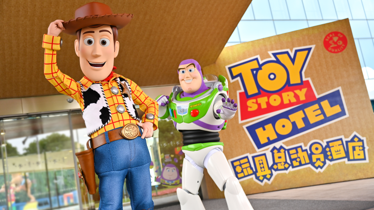Staying at Toy Story Hotel