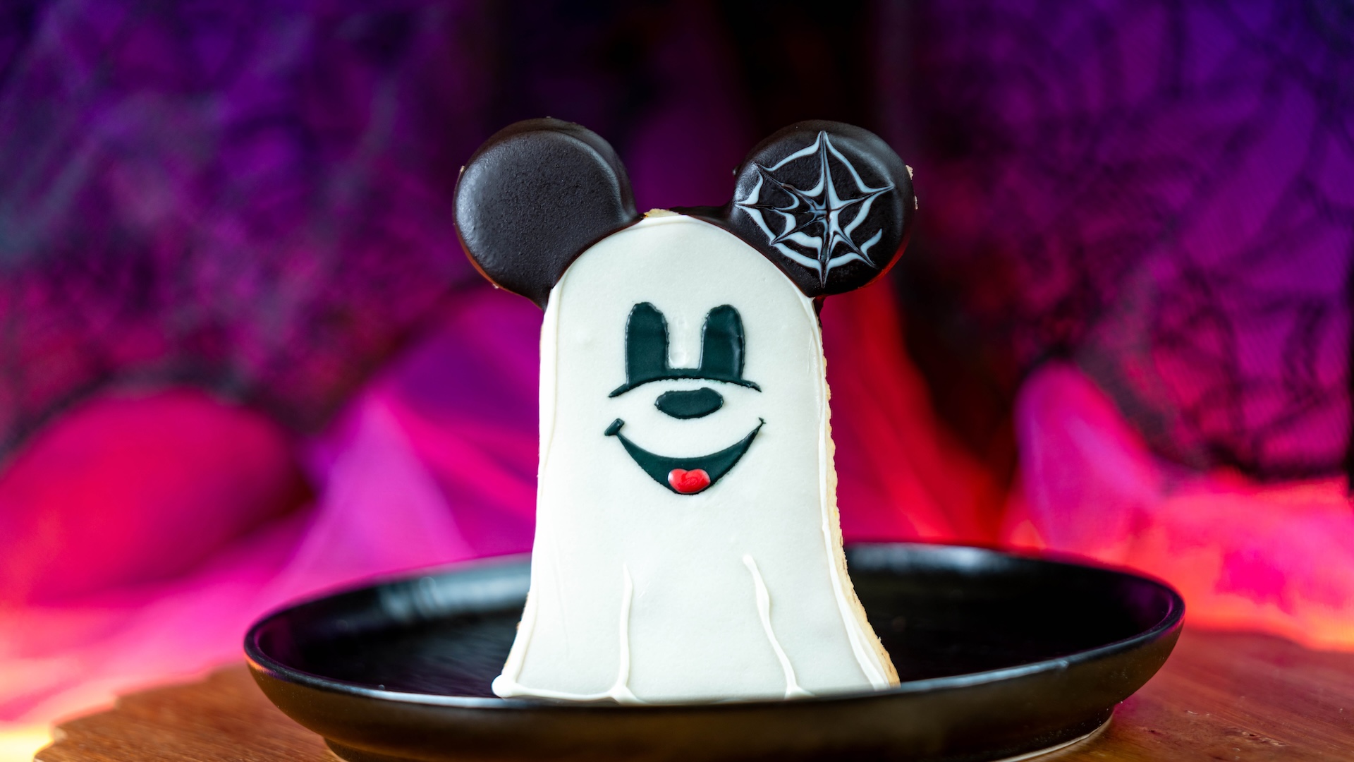 Mickey-shaped Ghost Cookie