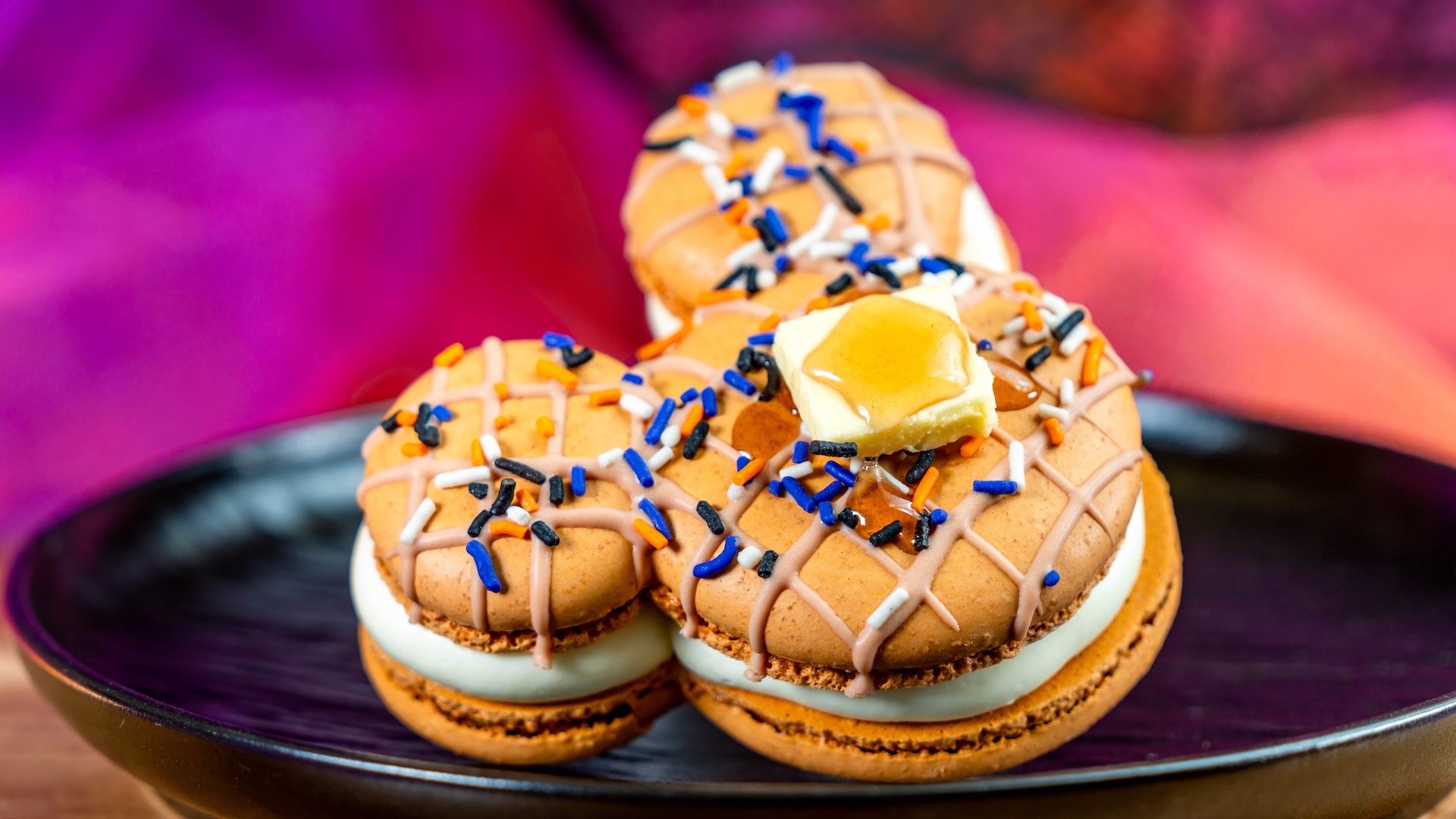 Mickey-shaped Waffle Macaron
