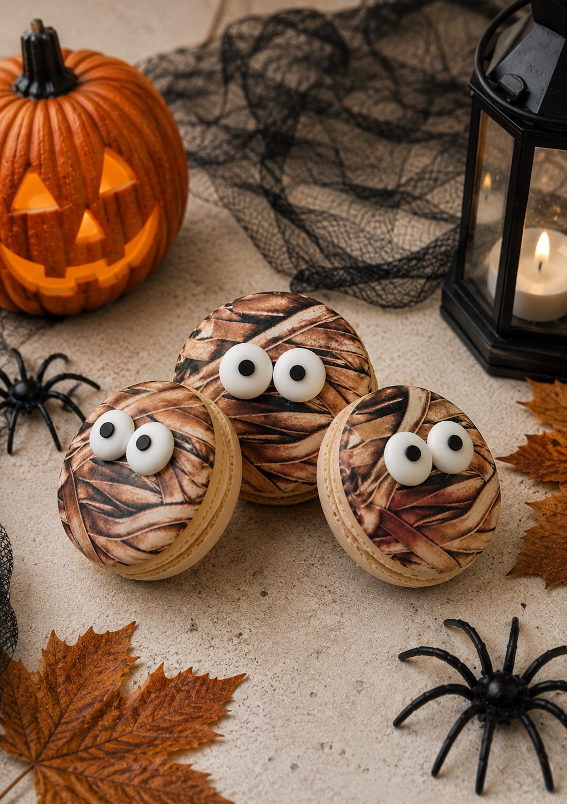 Marshmallow Mummy Macaron
