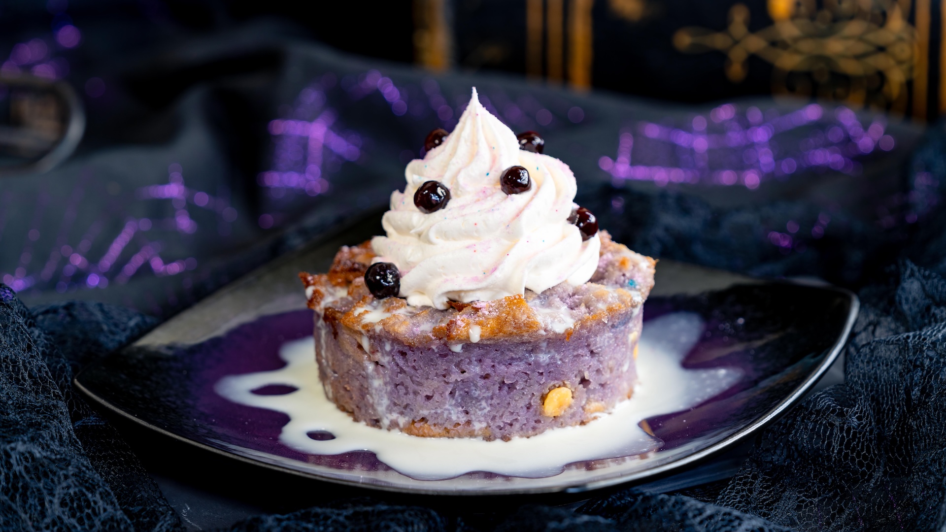 Taro Bread Pudding