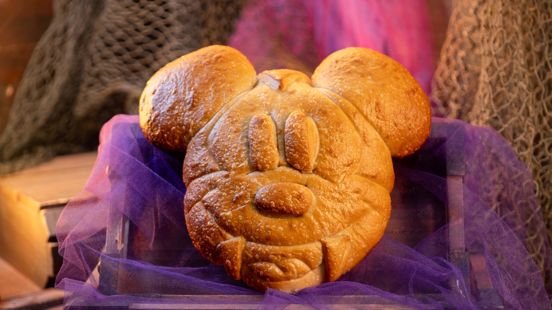 Vampire Mickey-shaped Sourdough Bread