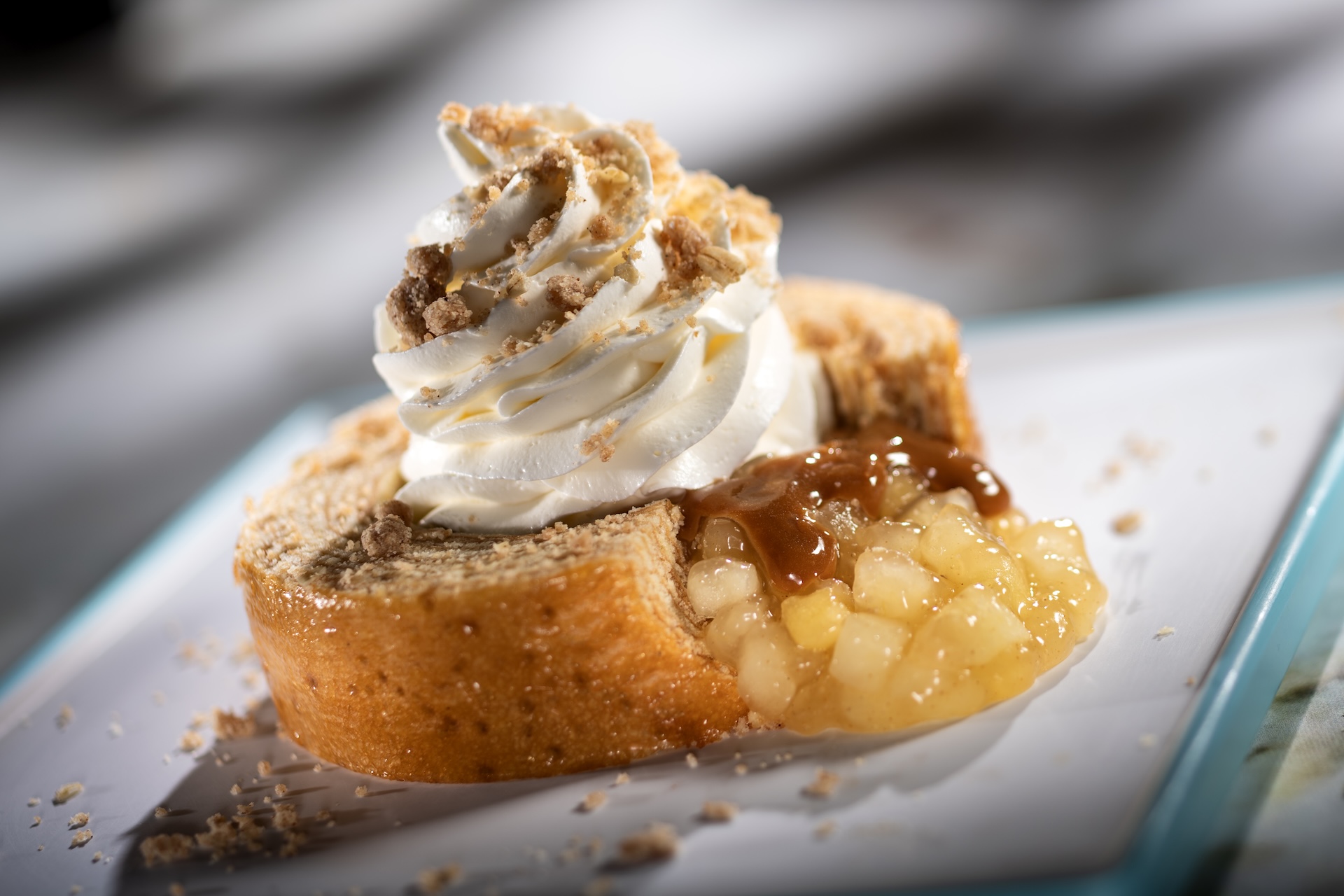Caramel-Apple Cheesecake Baumkuchen