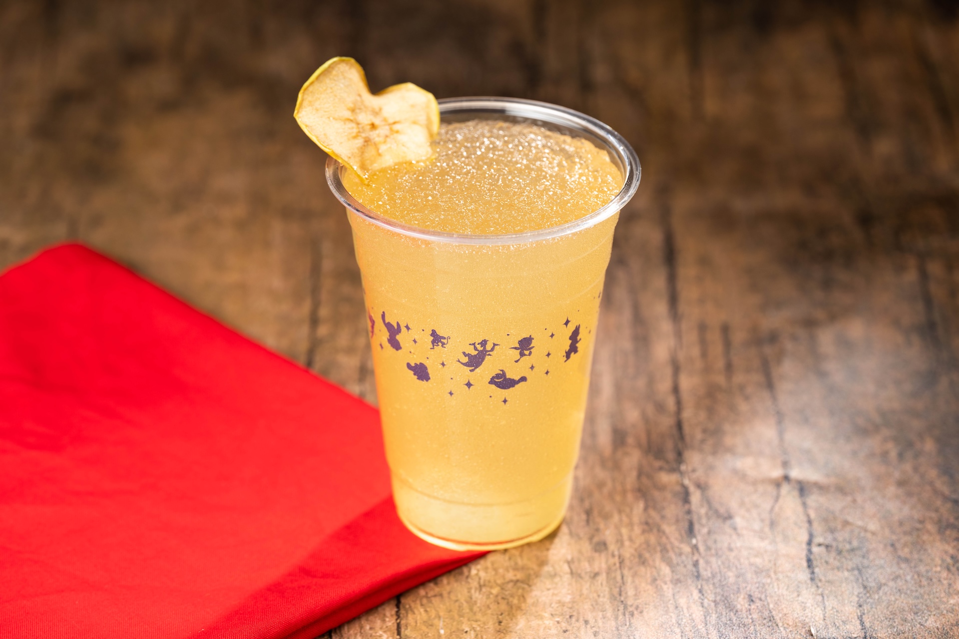 Spiced Apple Slushy: Frozen ginger beer blended with lively lime and cozy spiced apple flavors (Non-alcoholic; Spirited version available with Iceberg Canadian Vodka) (New)