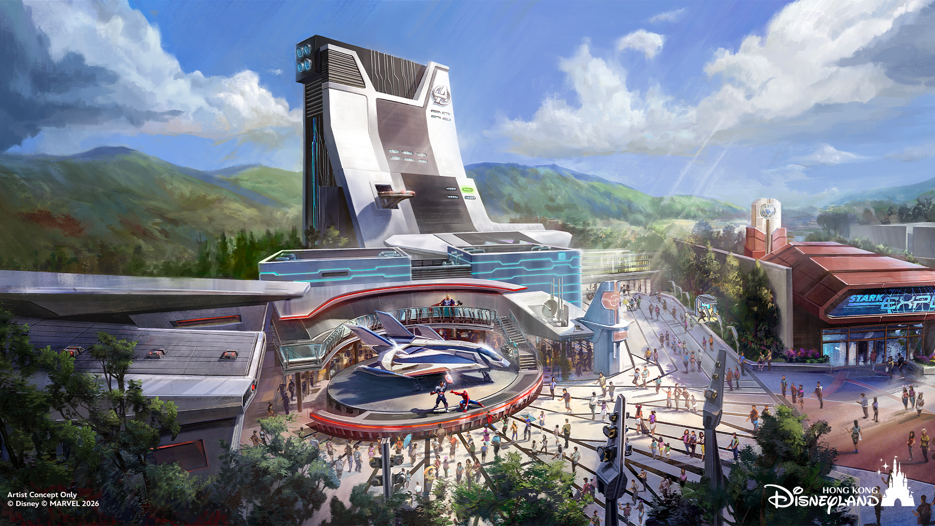 Avengers Tower Transforms the Skyline of Hong Kong Disneyland