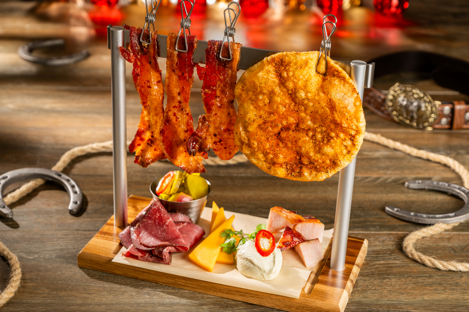 Charcuterie board at Diamond Horseshoe