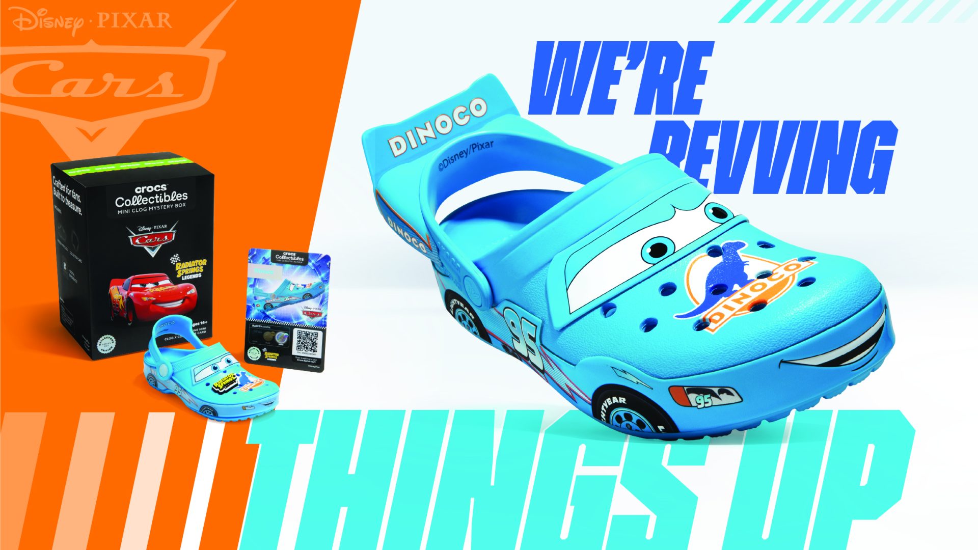 Crocs x Cars Dinoco