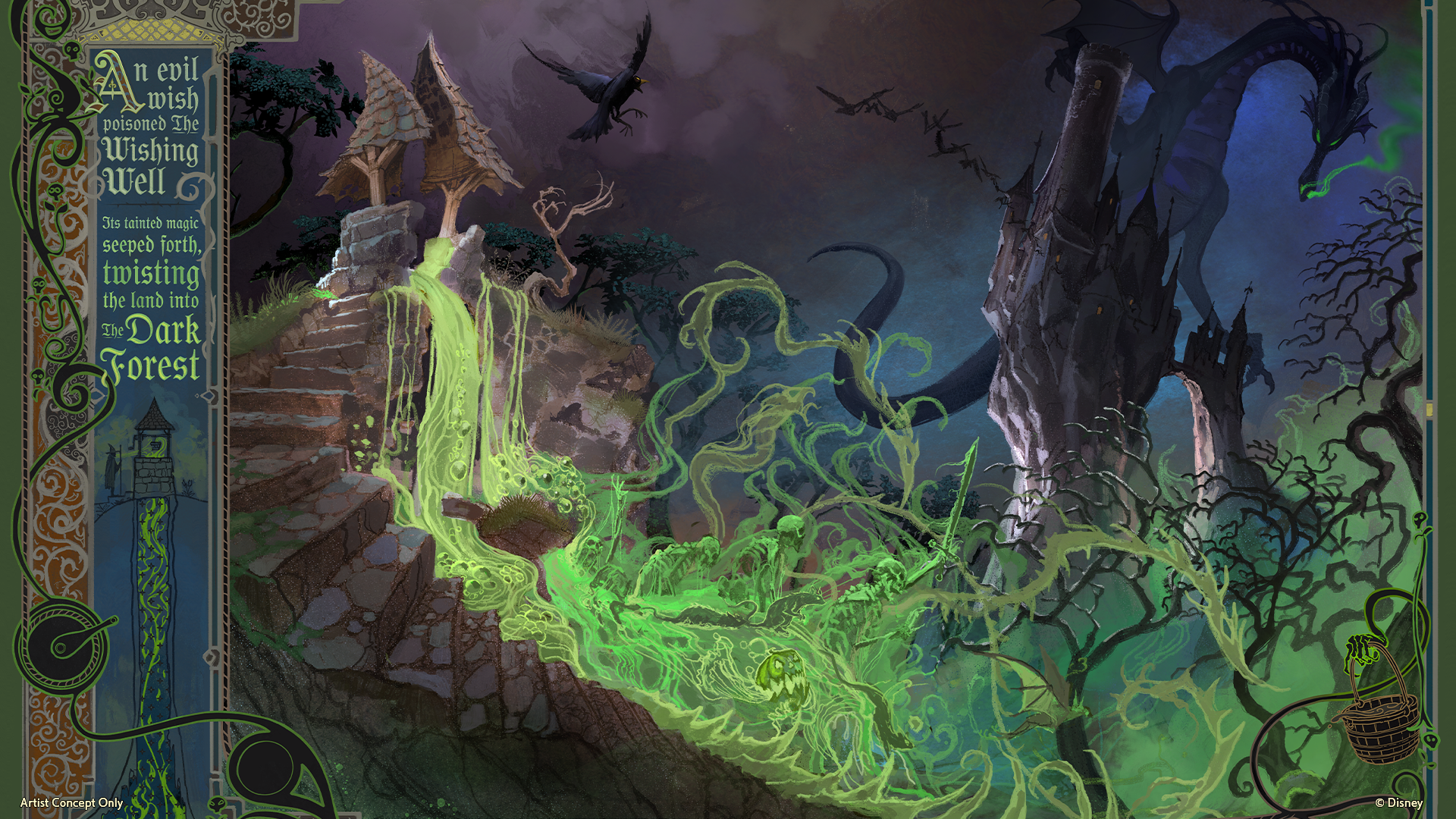 D23-Art_Wishing-Well_Villains Land