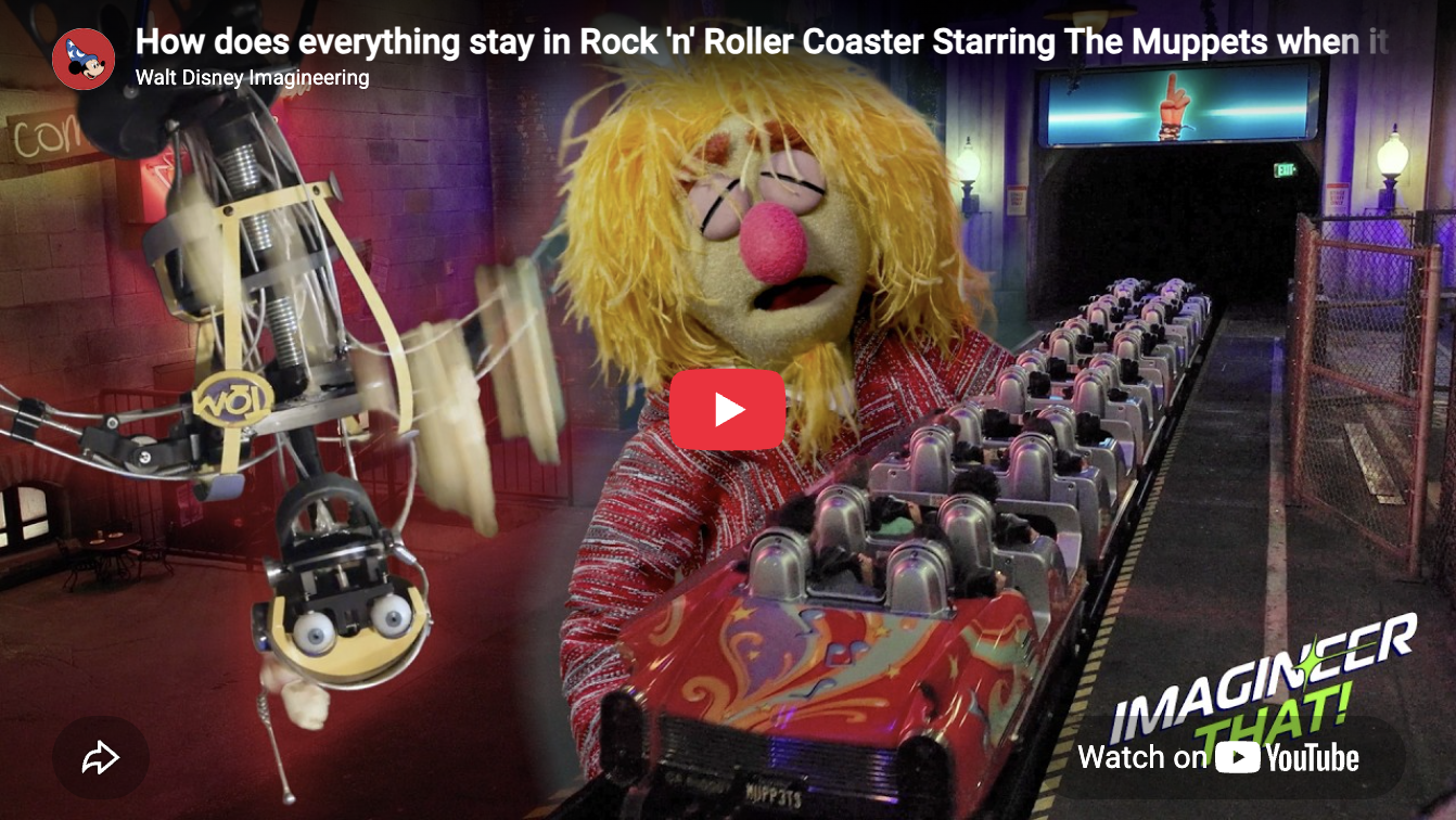 Imagineer That | How does everything stay in Rock 'n' Roller Coaster Starring The Muppets when it goes upside down?