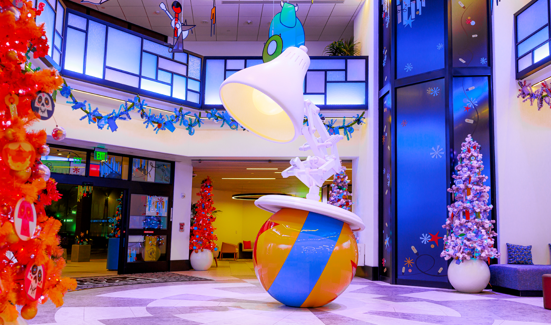 Pixar Place Hotel Holiday Decor