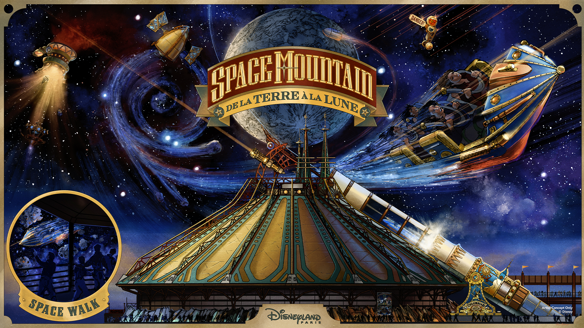 Space Mountain De la Terre à la Lune D23 Disneyland Paris