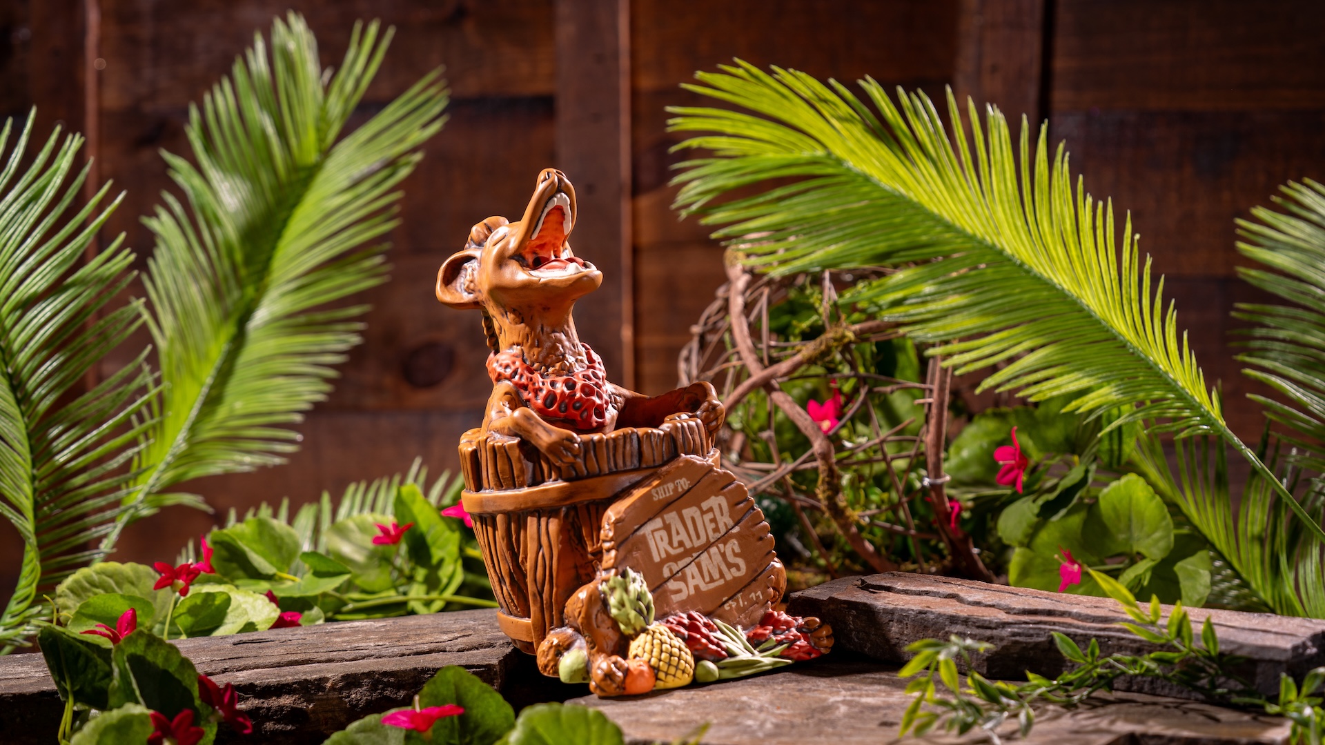 Trader Sam's Enchanted Tiki Bar 15th Anniversary Hyena Mug 