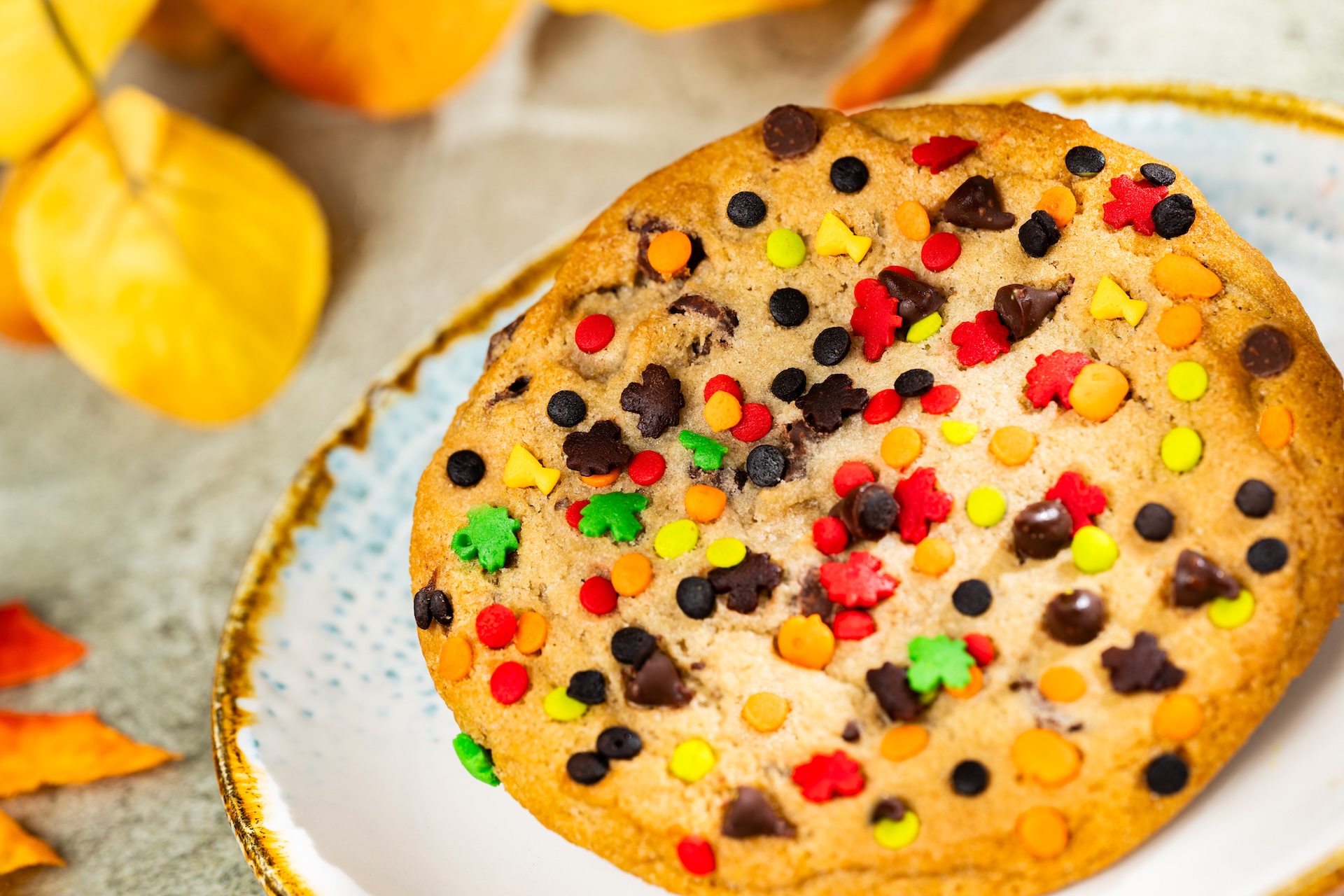 Fall Chocolate Chip Cookie with Halloween Sprinkles (New) 