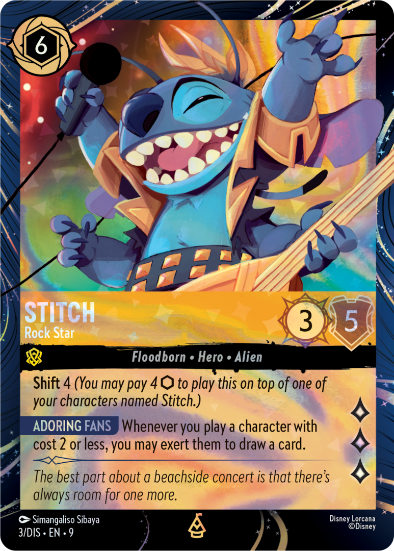 Walt Disney World Festival of the Arts Lorcana Card