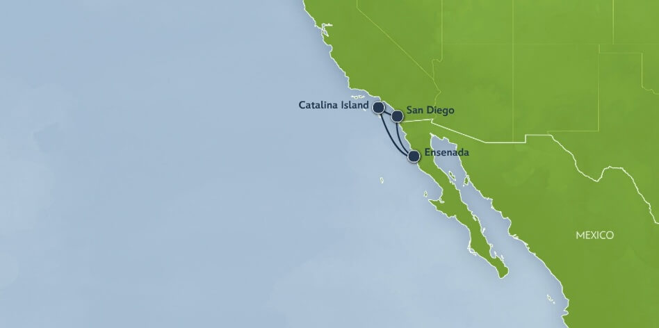 3-night ensenada catalina disney cruise california