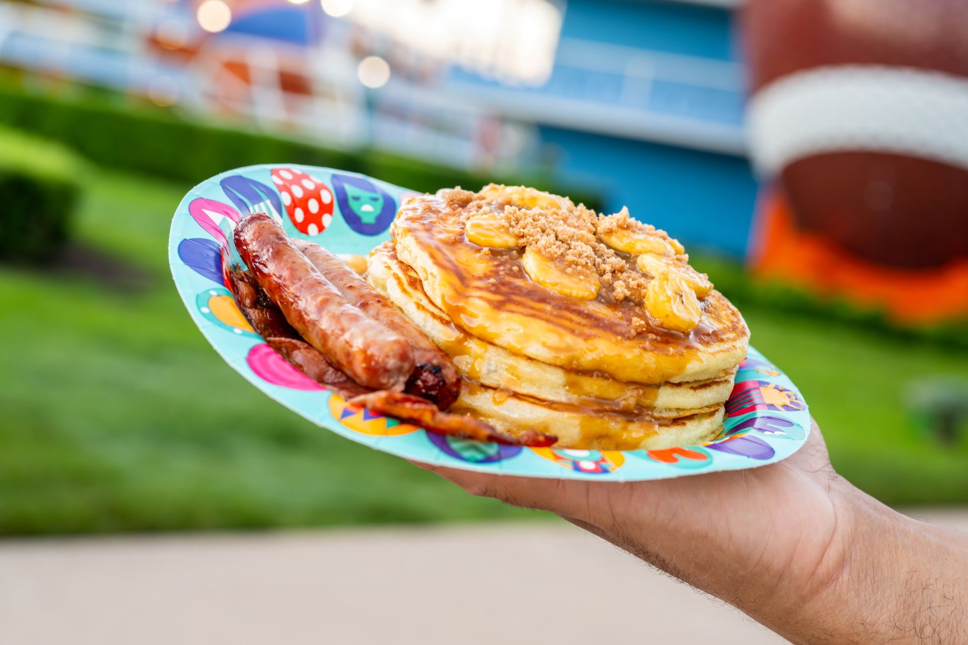 Caramel-Banana Pancakes