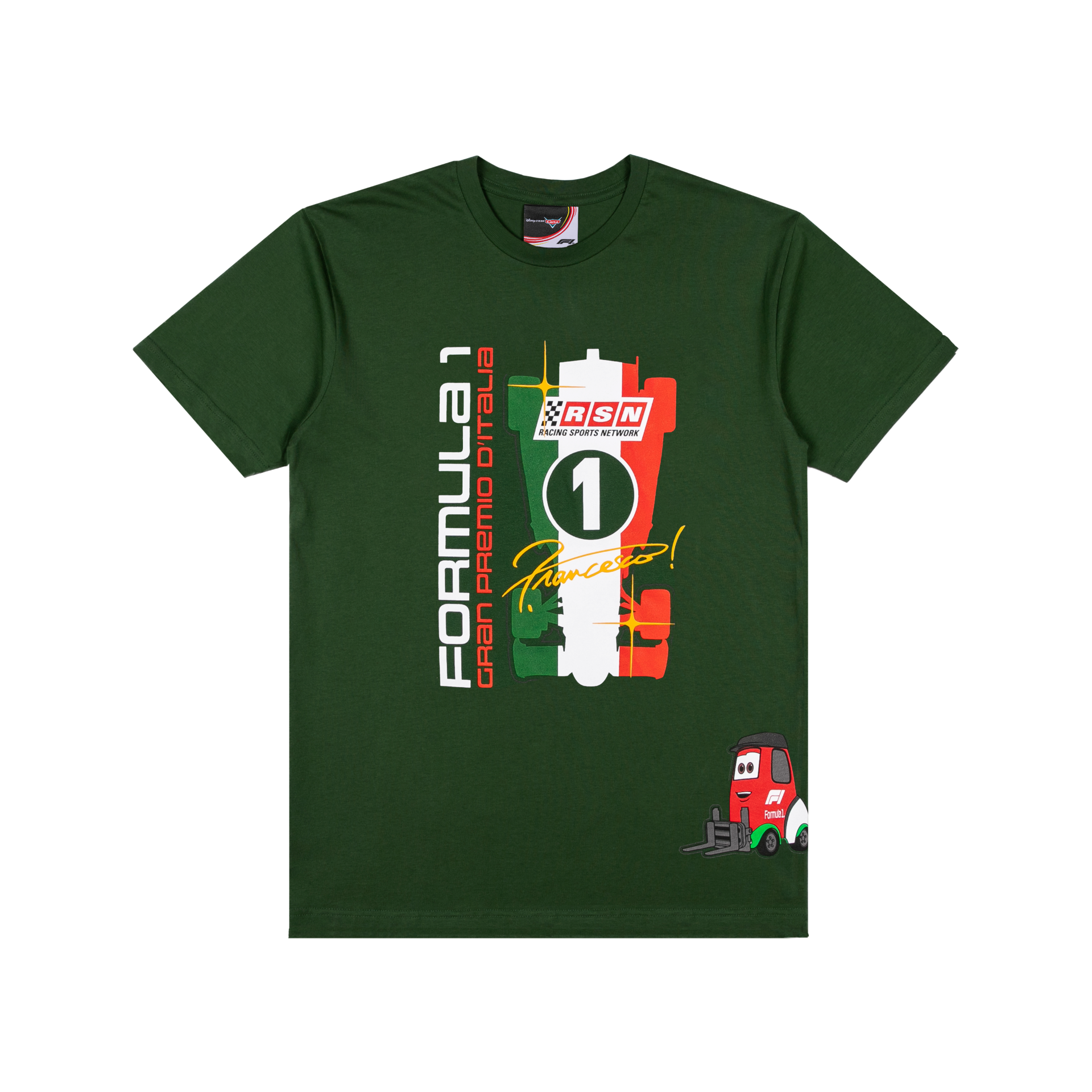 Cars x FORMULA 1 Italy 2026 Pitstop Tee - Racing Green - Front