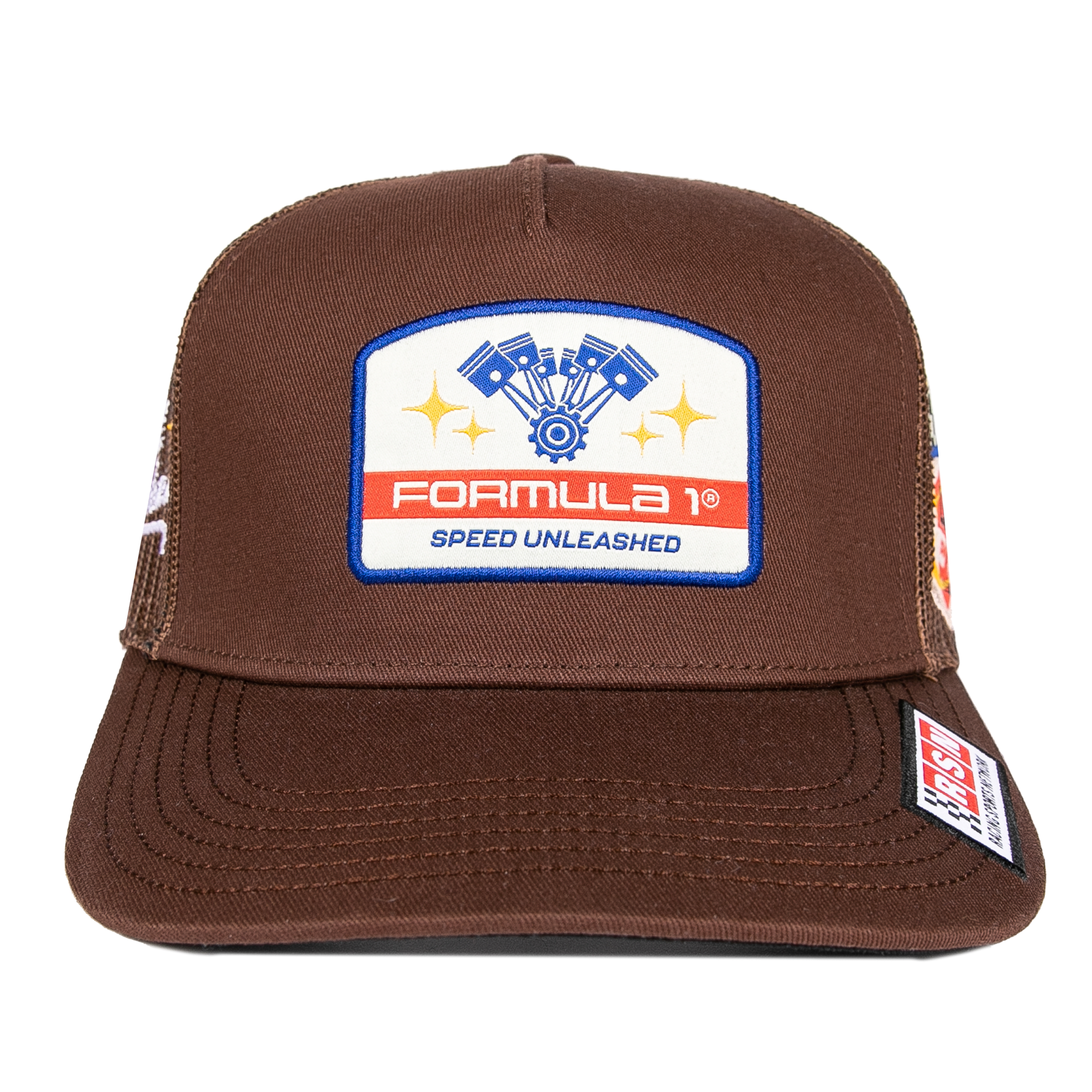 Cars x FORMULA 1 Italy 2026 Trucker Hat - Brown - Front