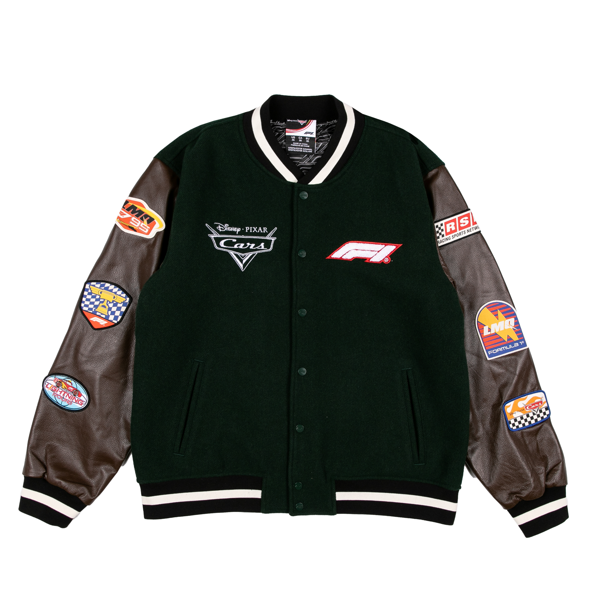 Cars x FORMULA 1 Lightning Varsity - Racing Green - Front