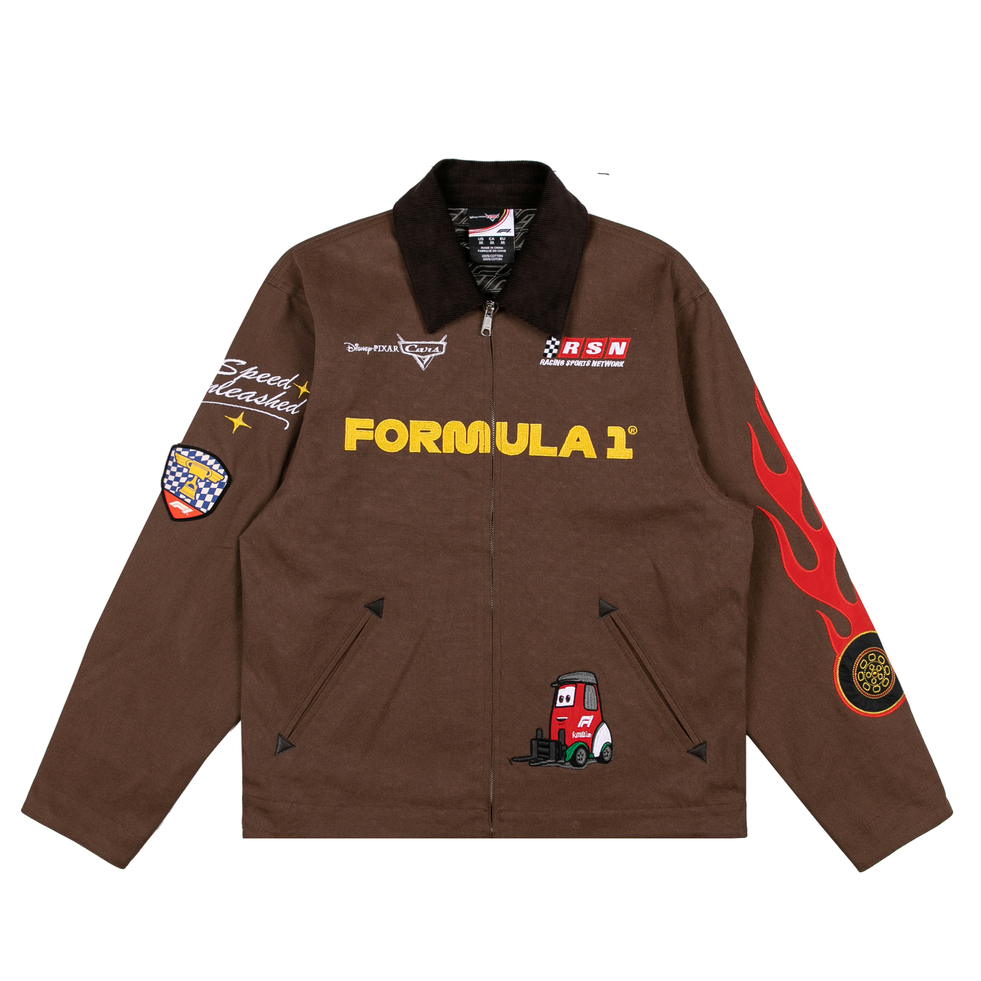 Cars x FORMULA 1 Mechanic Jacket - Brown - Front