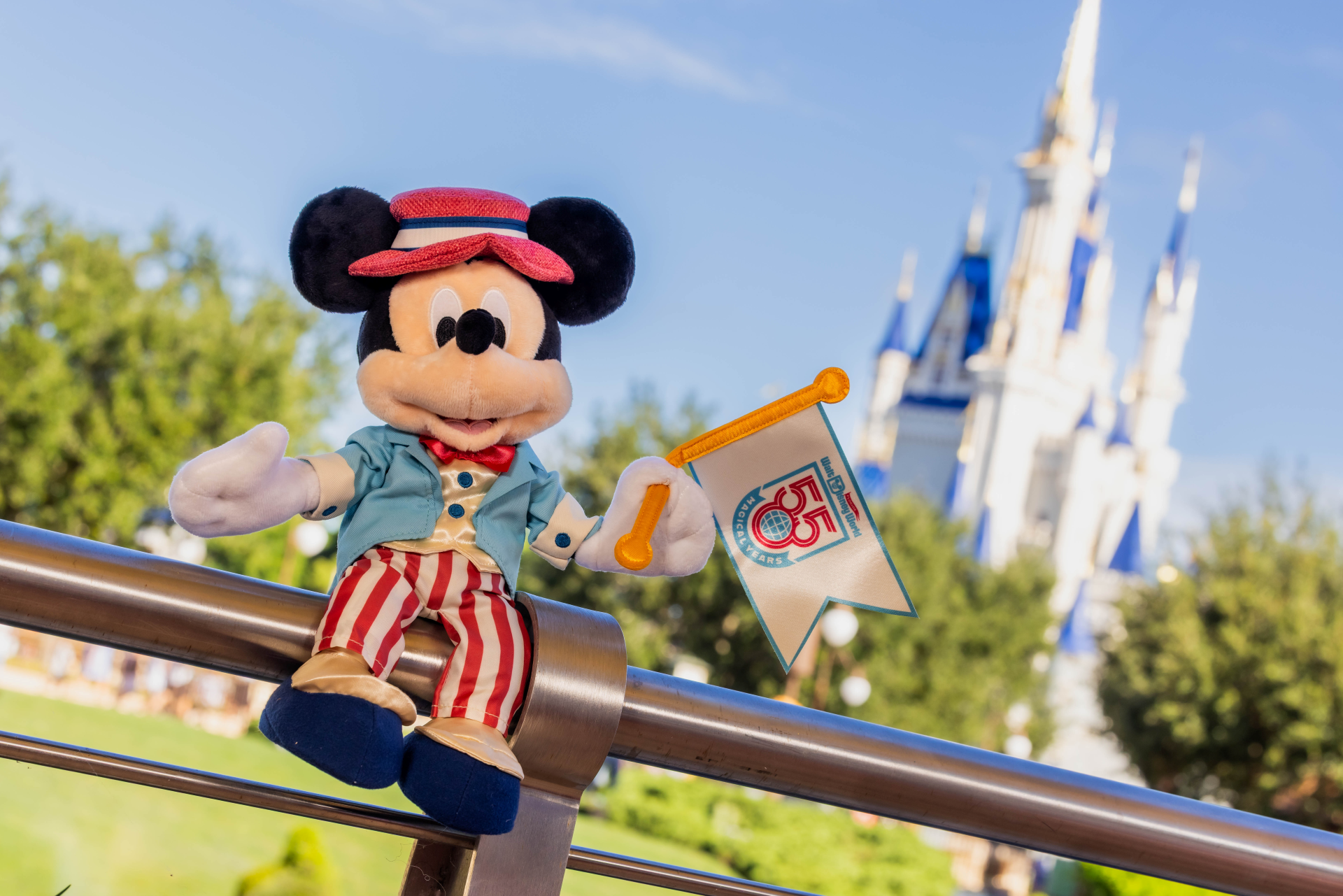 Disney World Mickey Mouse Plush 55th
