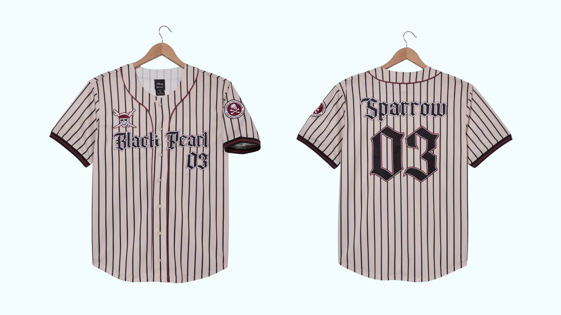 Jack Sparrow Baseball Jerseys
