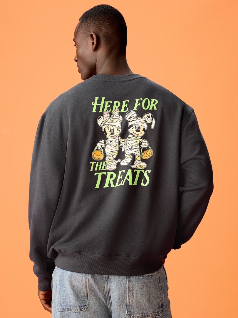 Old Navy x Disney Mickey Mouse Oversized Crew Sweatshirt for Adults 