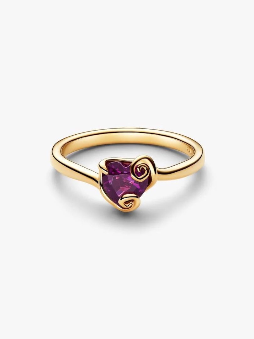 Pandora Disney Tim Burton&rsquo;s The Nightmare Before Christmas Sally Purple Heart Ring 