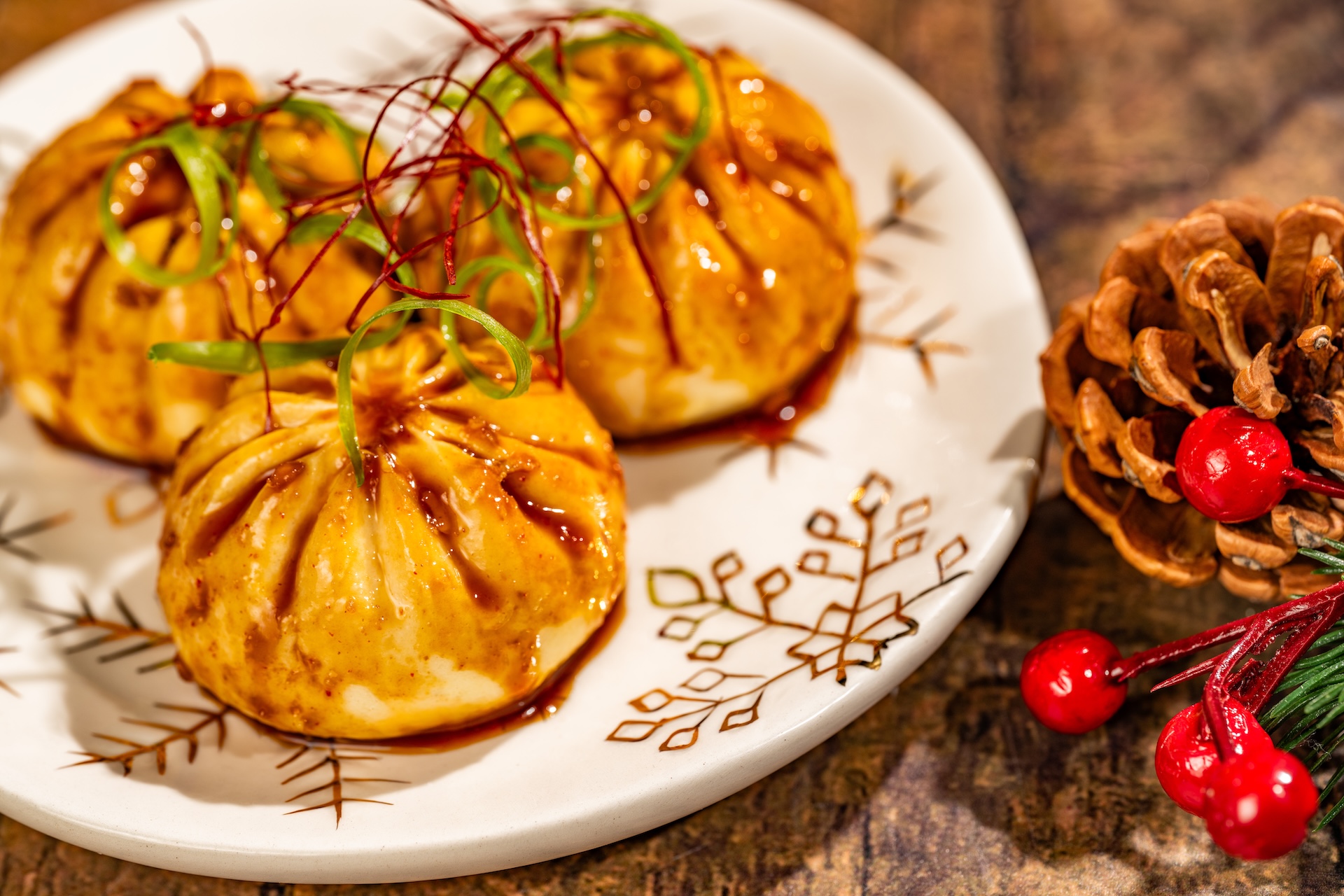 Mongolian Beef Bao served with miso-gochujang sauce and chili threads (New) (Available during Mickey&rsquo;s Very Merry Christmas Party only; mobile order available) 