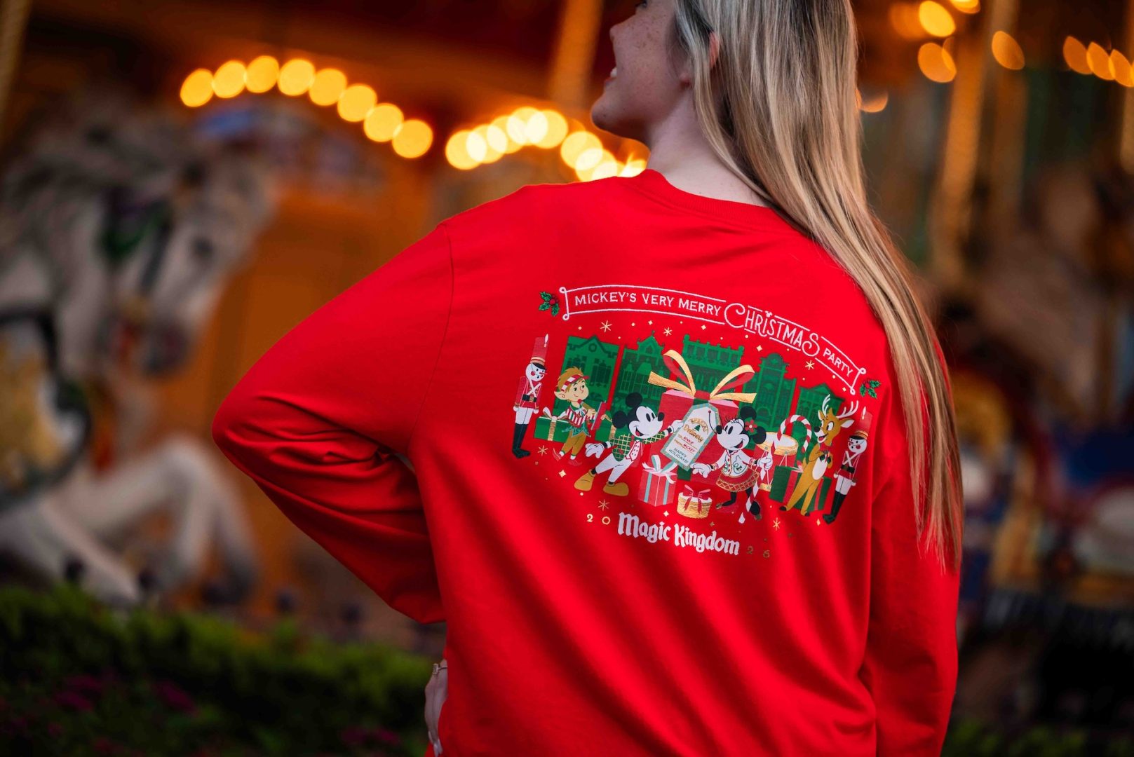 Mickey’s Very Merry Christmas Party 2026 Merchandise Long Sleeve Tee