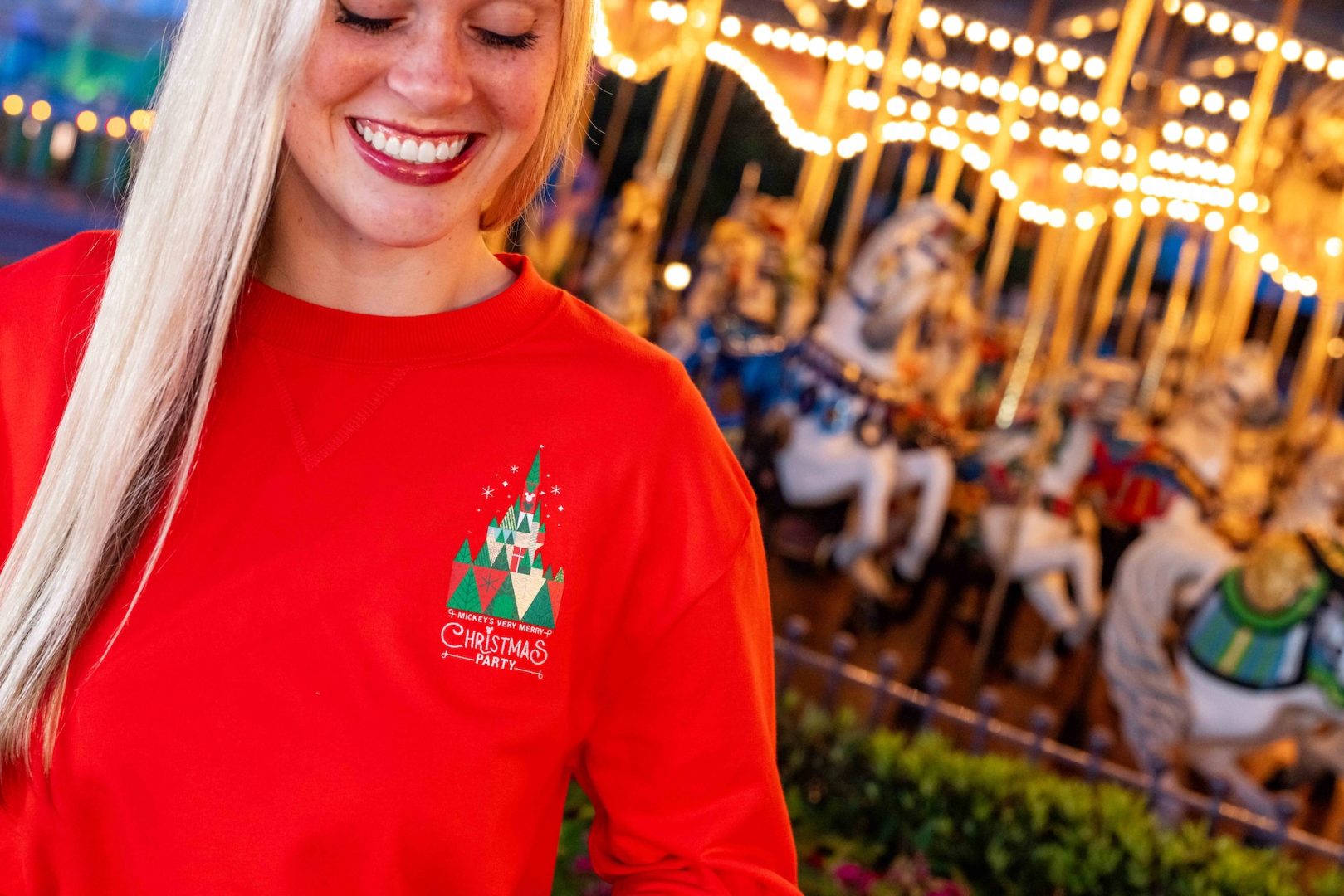 Mickey’s Very Merry Christmas Party 2026 Merchandise Long Sleeve Tee