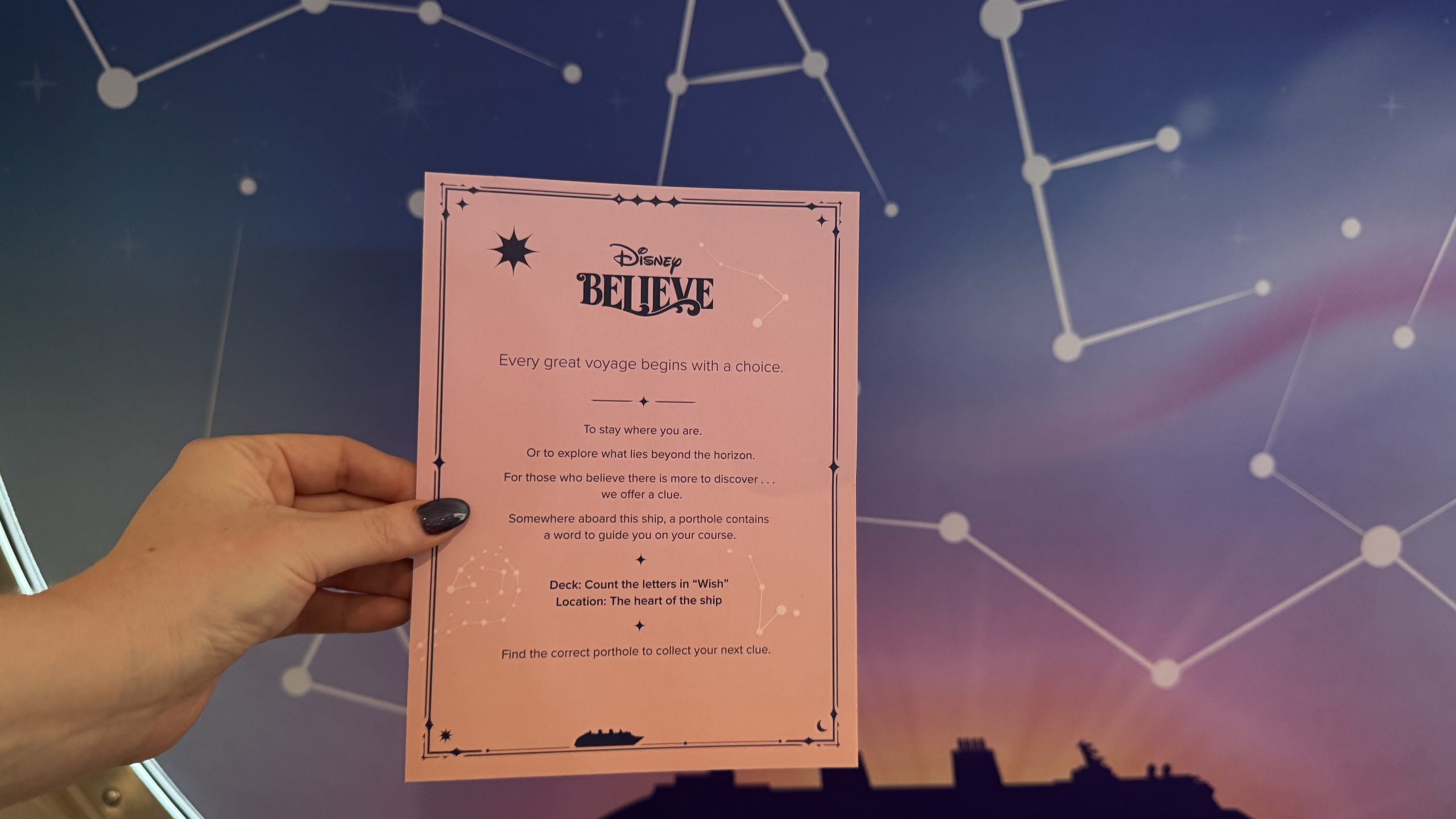Disney Believe Ariel Porthole Clue