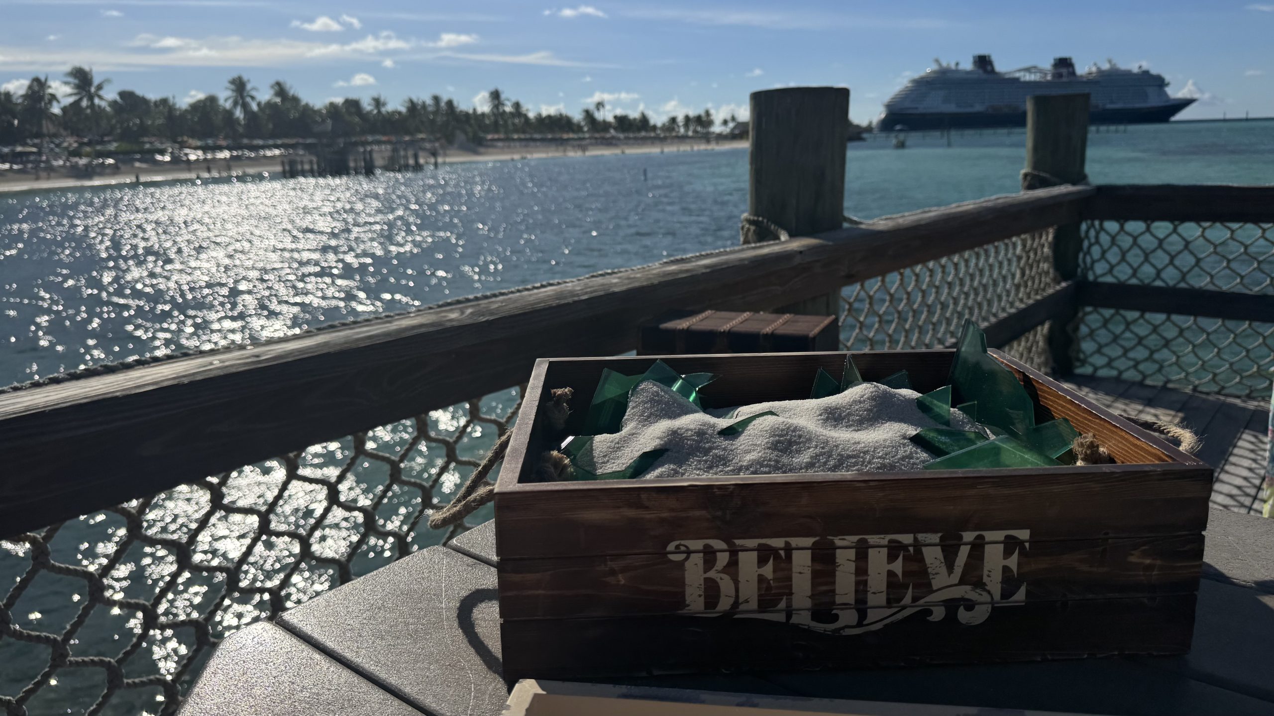 Believe Sand Puzzle on Castaway Cay