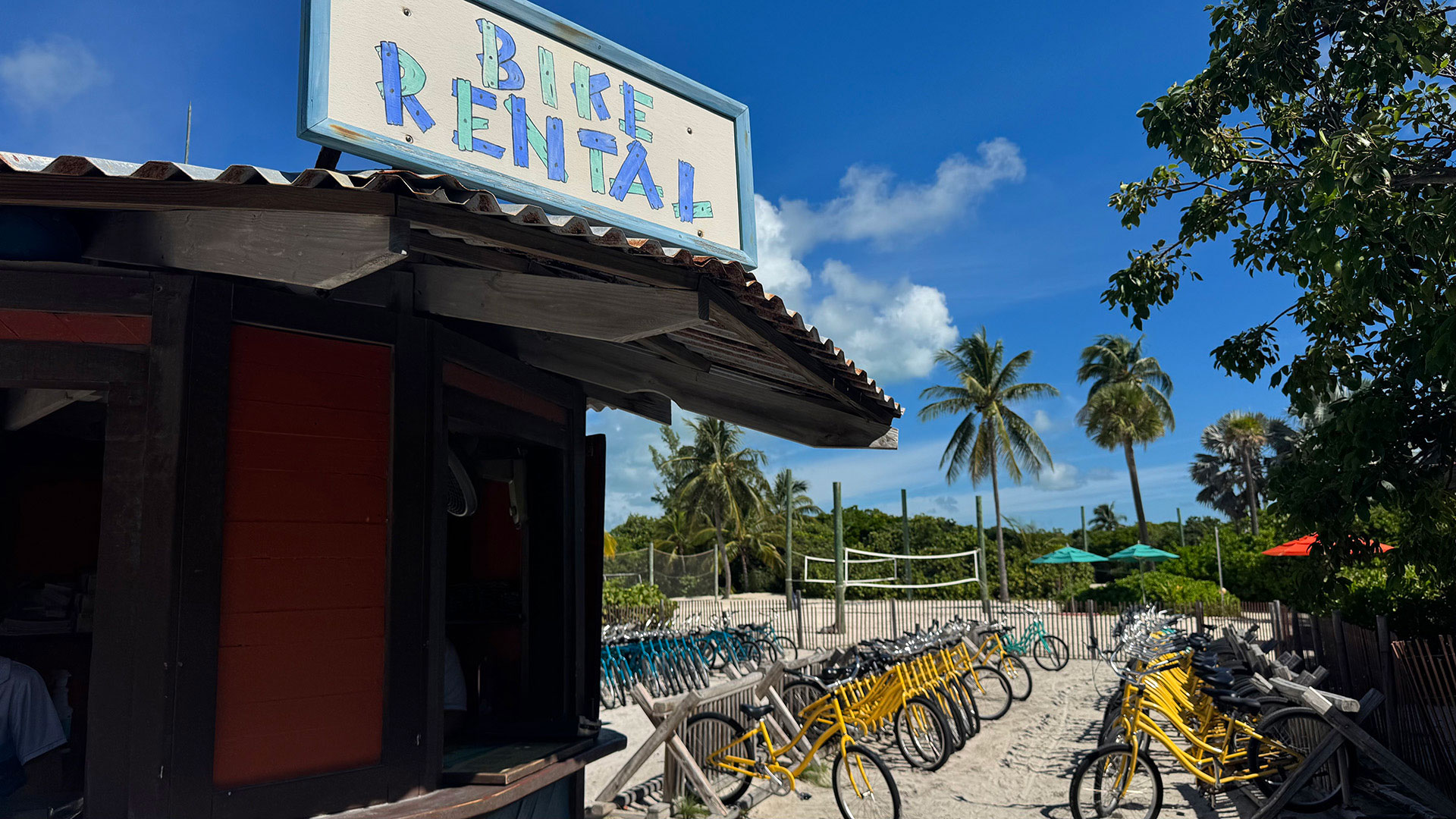Bike Rental Location on Castaway Cay