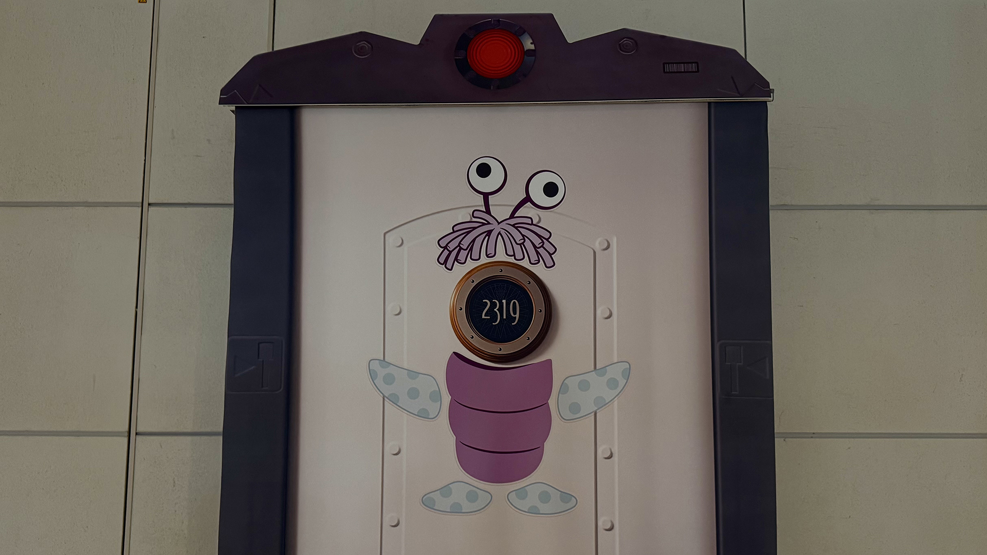 Boo's Door for Bingo on Disney Cruise Line