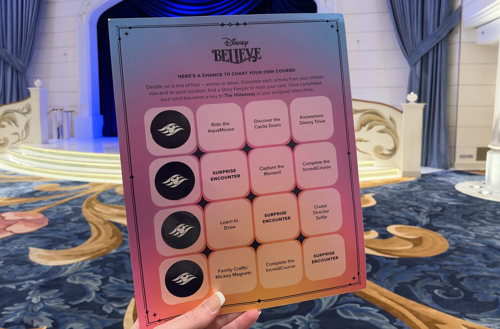 Complete Bingo Chart for Scavenger Hunt