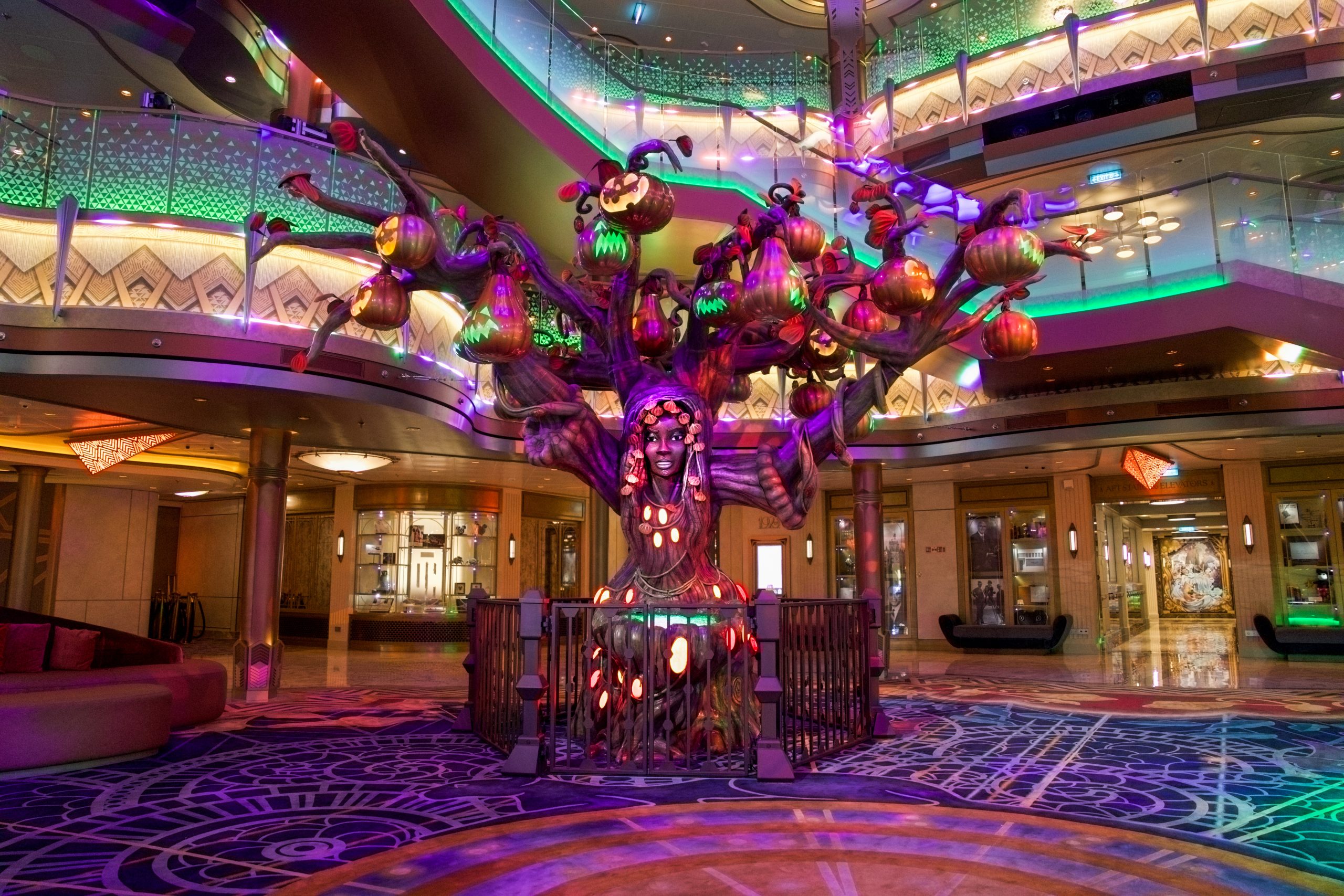 Solara, Halloween Tree, in the Grand Hall.