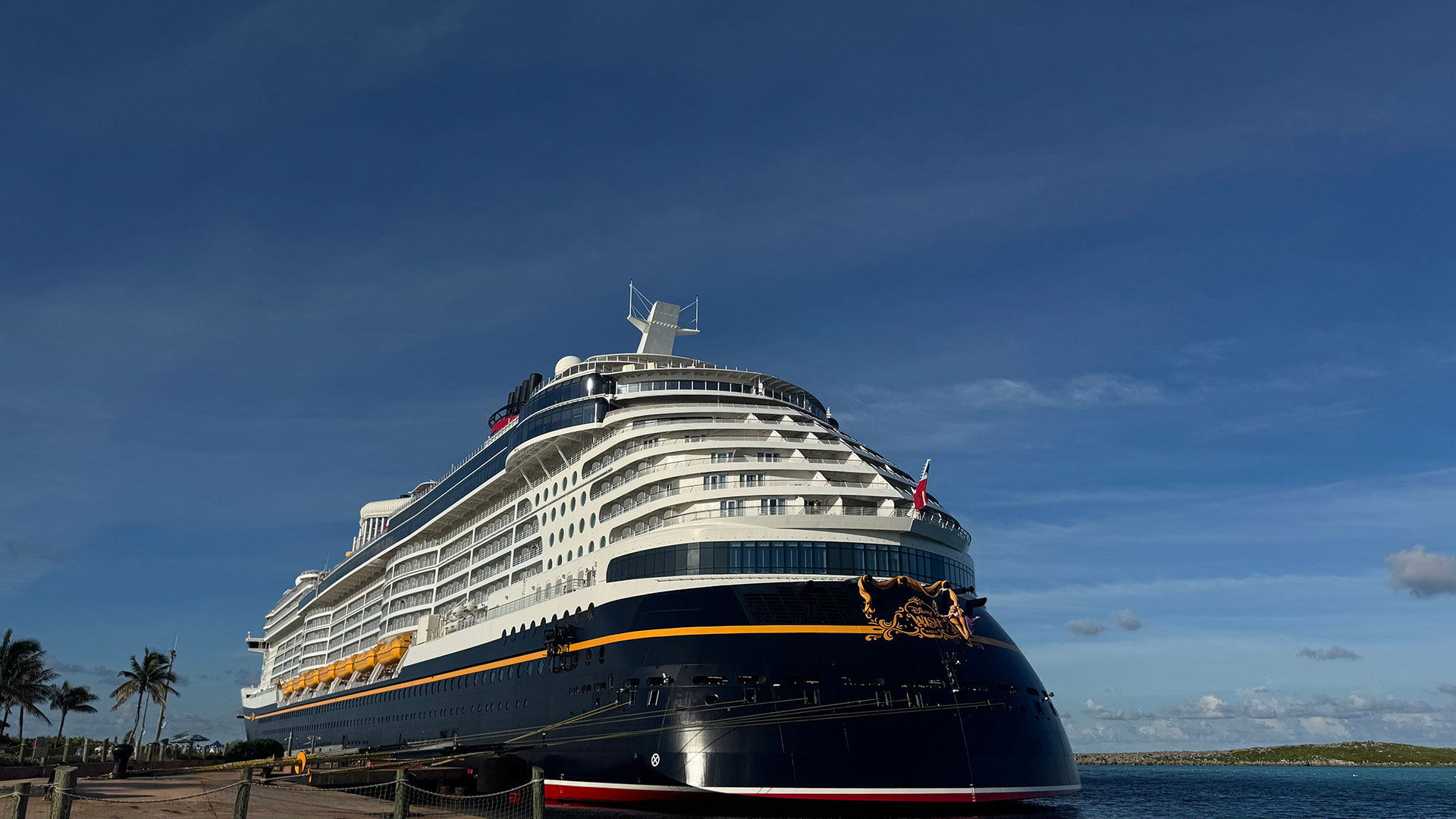 Disney Wish on Castaway Cay Island