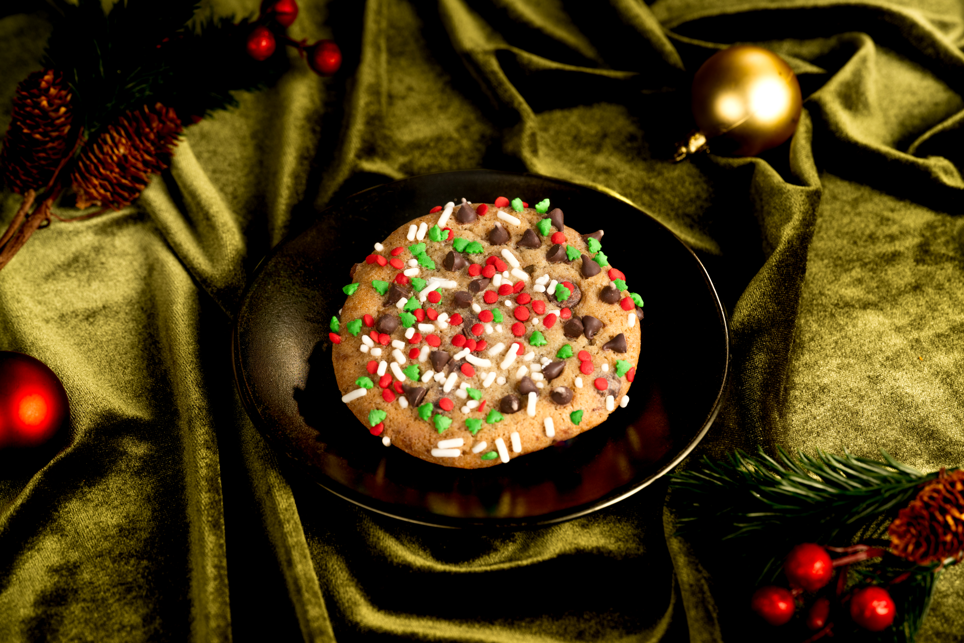 Festive Chocolate Chop Cookie