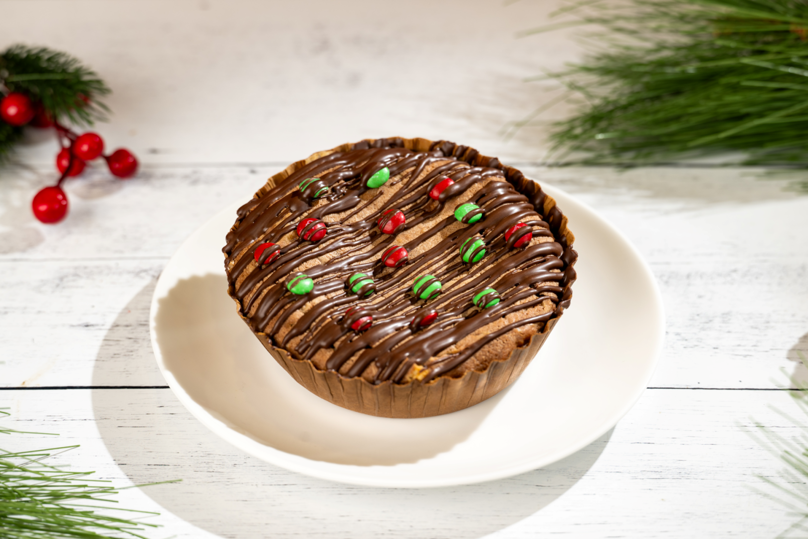 Holiday Brownie Pie