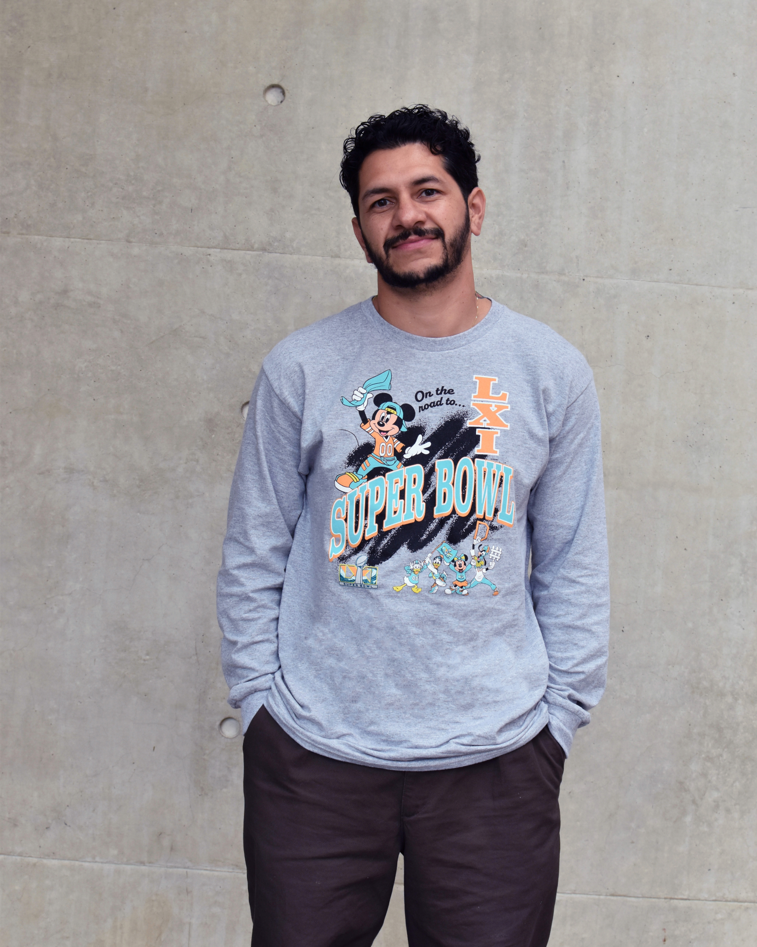 Long Sleeve Shirt Mickey and Friends Super Bowl LIX