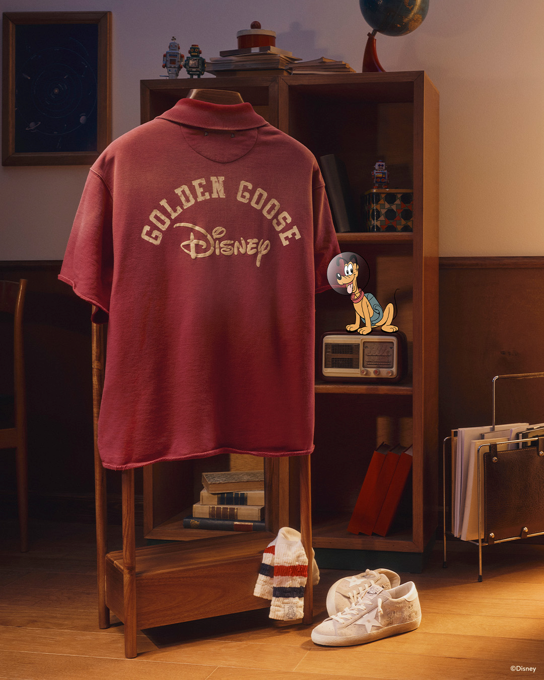 Mickey and Friends Golden Goose Red Shirt