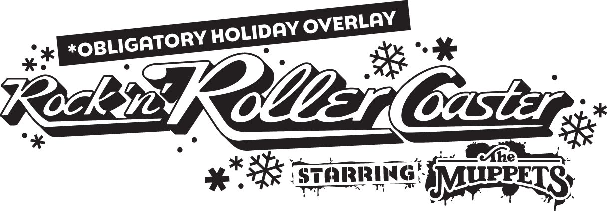 Rock N Roller Coaster Holiday Overlay