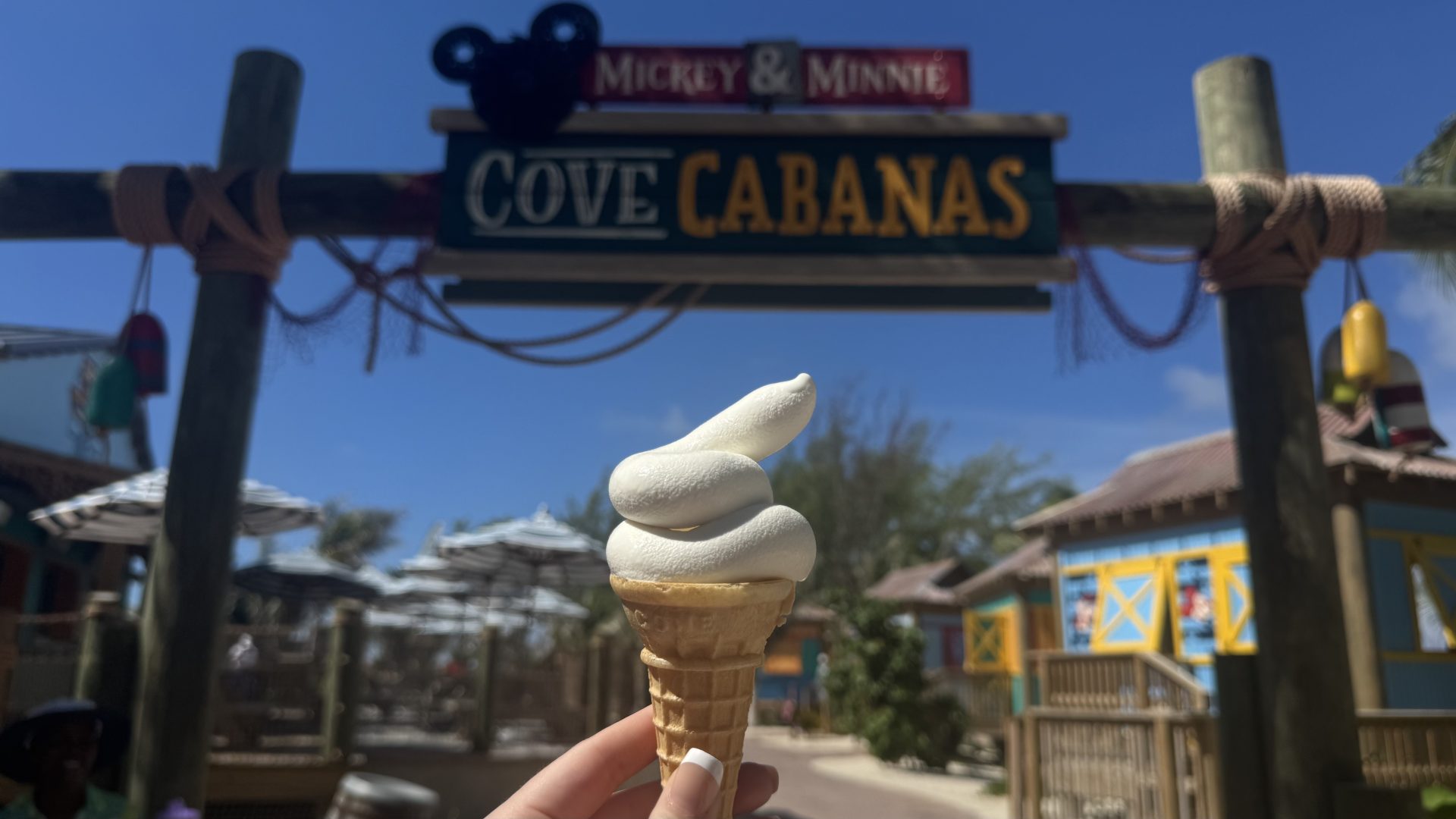 Vanilla soft-serve on Castaway Cay